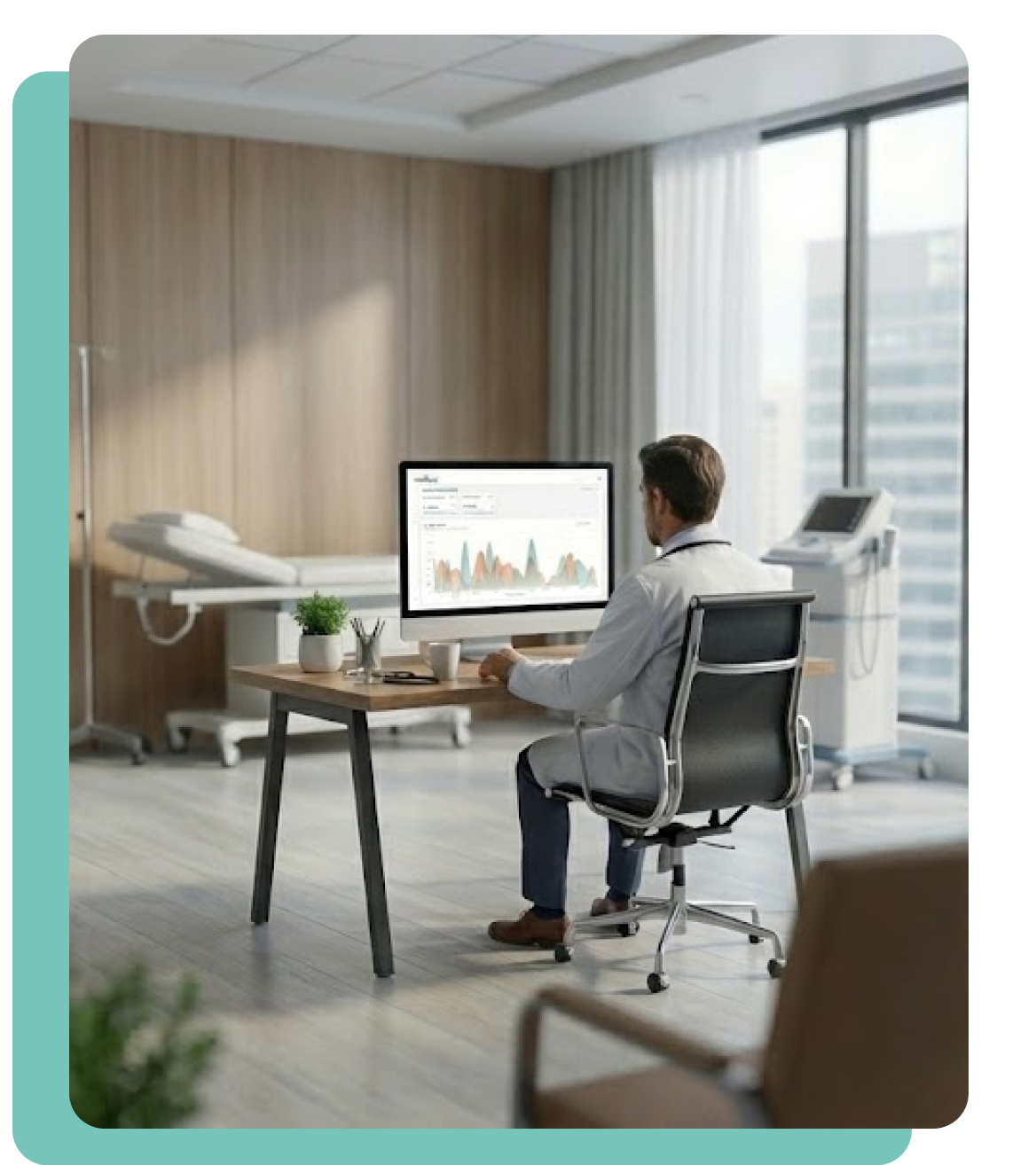 Man in a desk